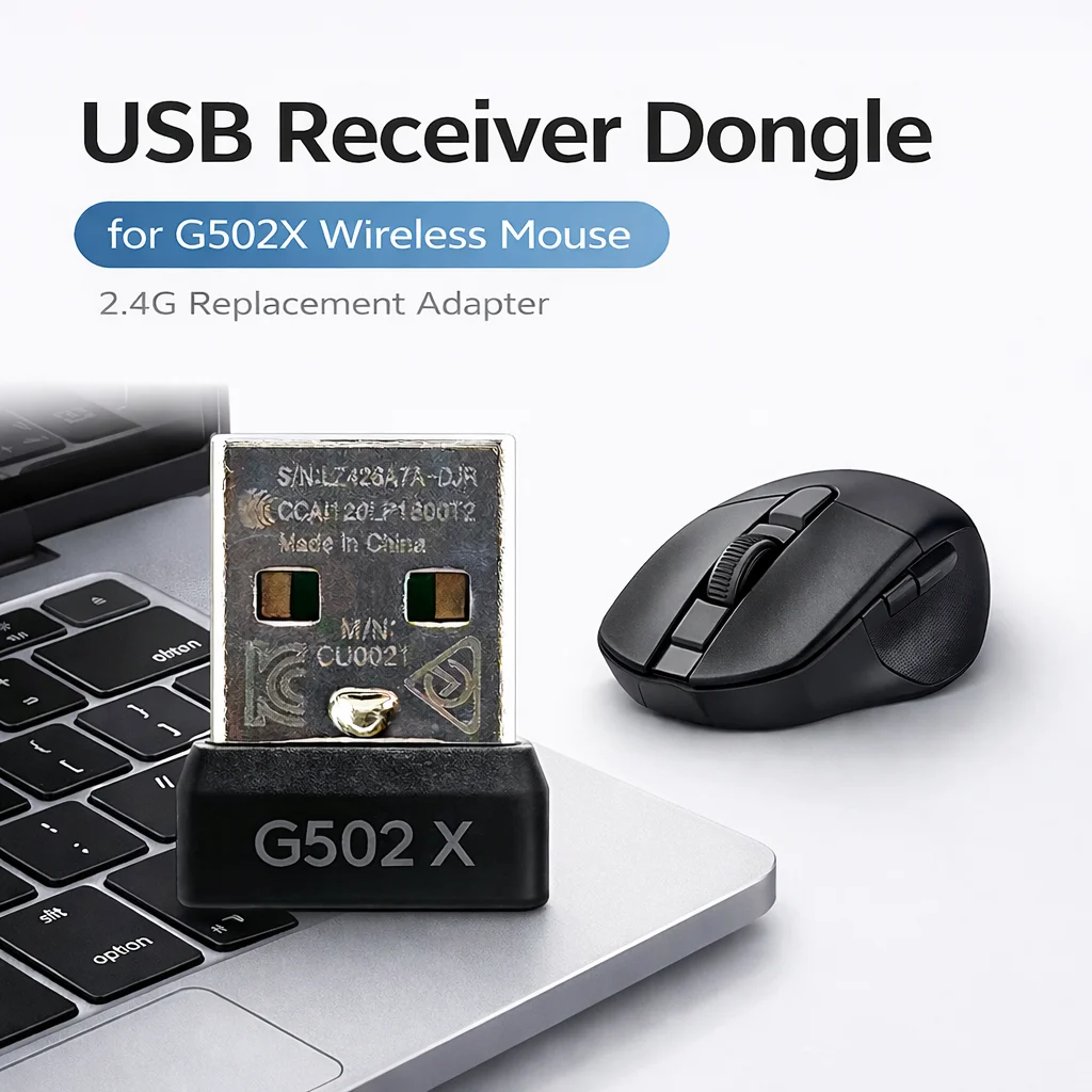 USB-Empfänger-Dongle für G502X kabellose Maus, 2,4 G Ersatzadapter, kompatibel mit G502 X Gaming-Maus, USB-Empfänger Image