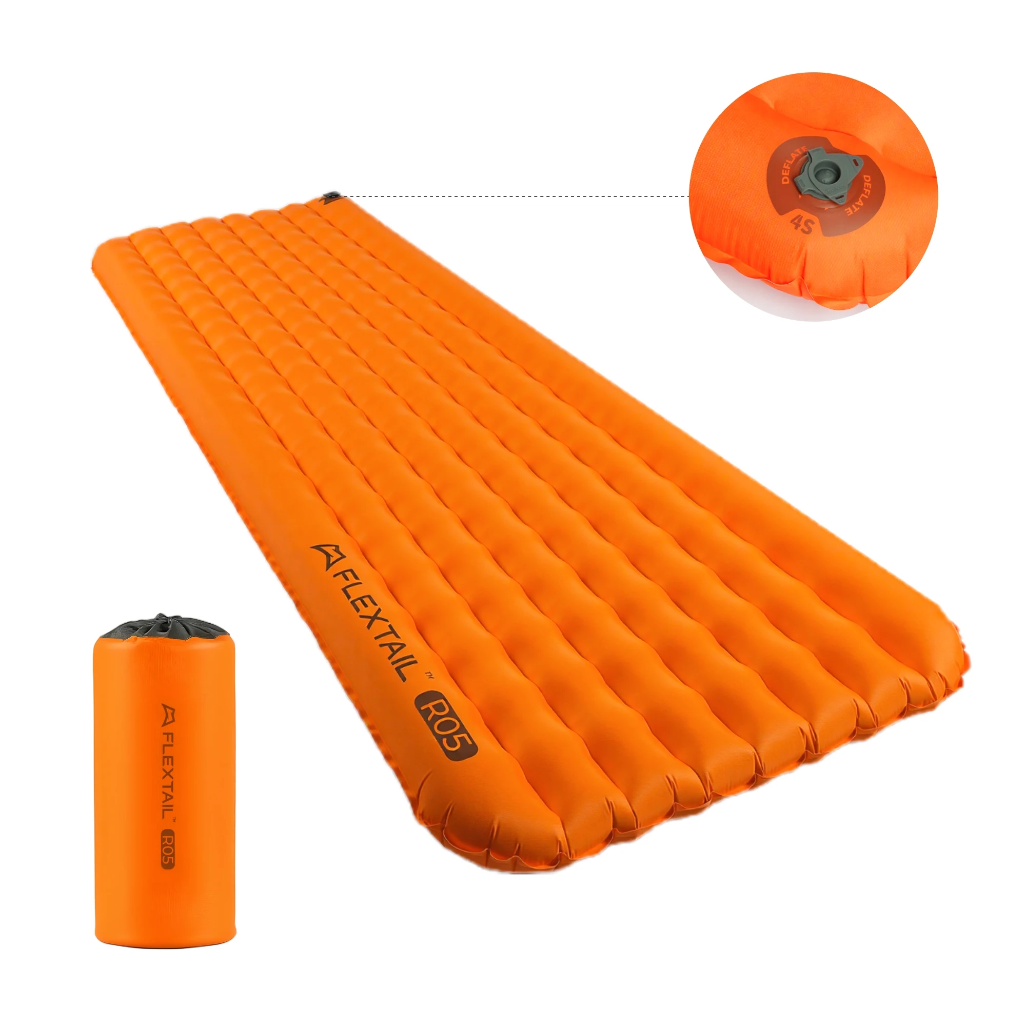 FLEXTAIL TINY SLEEPING PAD R05 – 196cm Isolierte Schlafmatte, R 5.6 Aufblasbare Luftmatratze, 4-Jahreszeiten Outdoor Camping Luftmatratze Image
