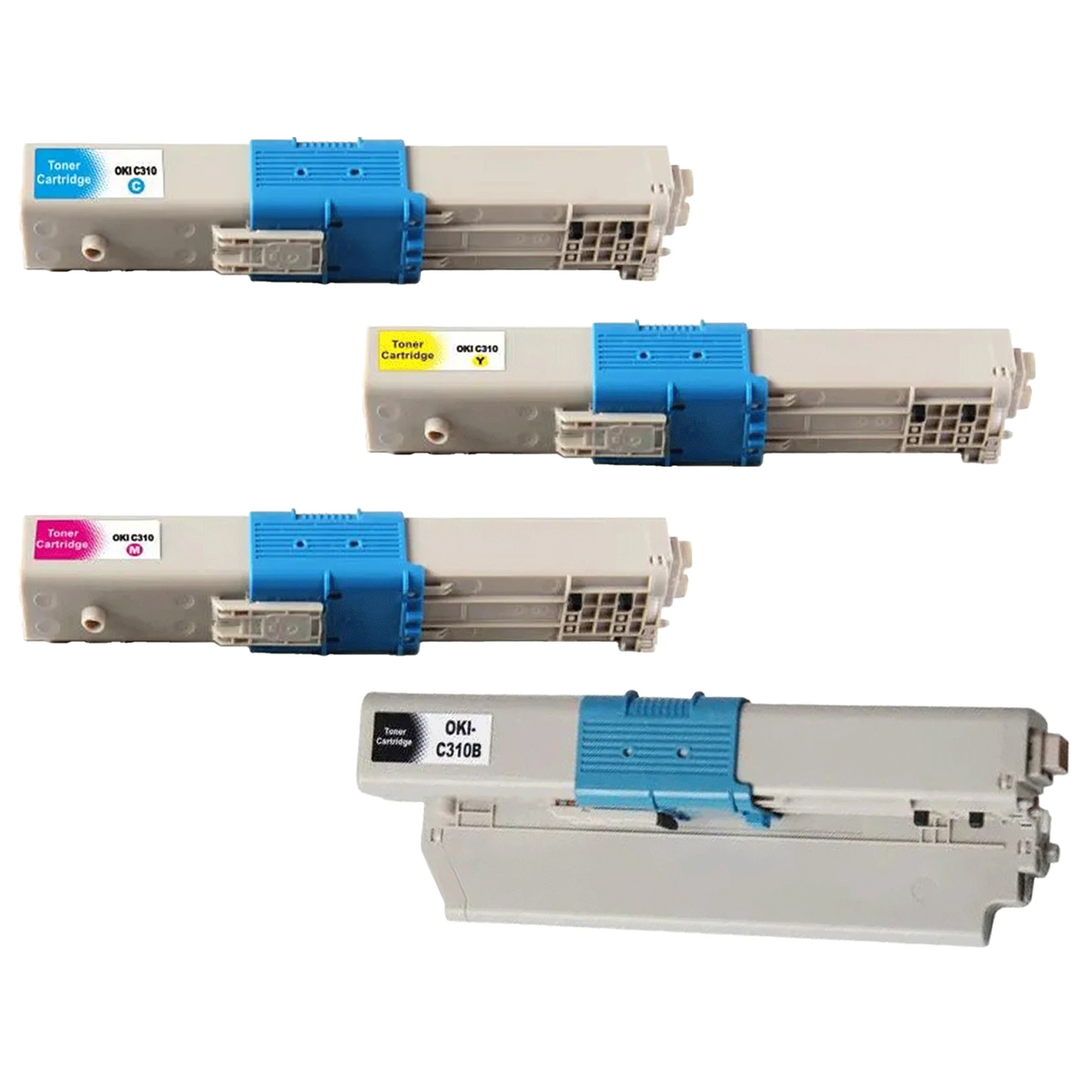 Tonerkartuschen C310/330/510/530, kompatibel mit C310/330/510/530 für OKI C310DN C330DN C331DNC511DN C531DN, 4er-Pack Image