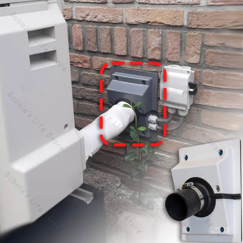 HVAC Wall Penetration Line-Set Cover Kit Wire Assembly Cover Kit Split-Body Cover Wall Cover Ac Line Set Klimaanlage System Image