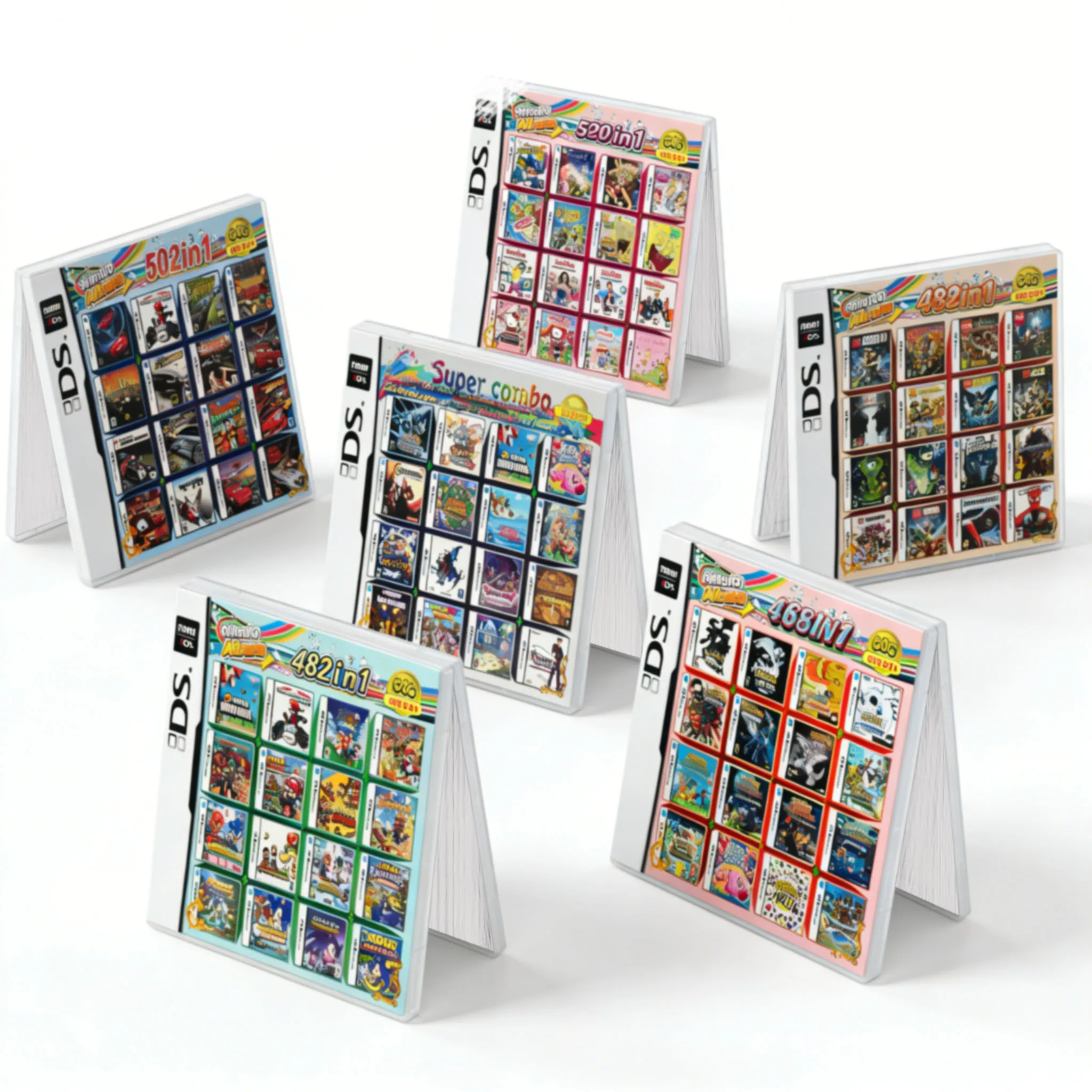 Game Card Simplex 486/489/500/520/4300/510/482/468 In1 Video Games Cartridge For NDS NDSL NDSi 3DS 2DS