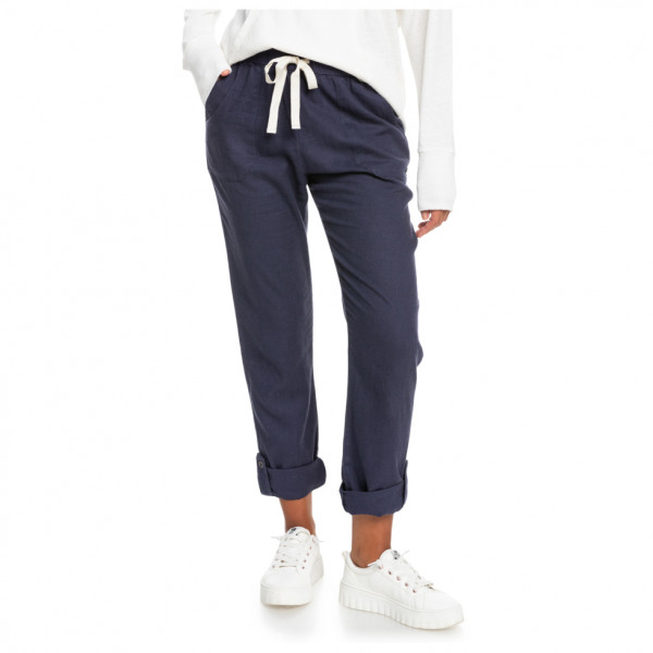 Roxy - Women's On The Seashore Linen Cargo Trousers - Freizeithose Gr M blau