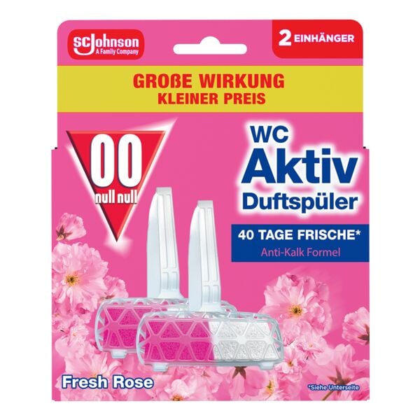 00 null null WC Aktiv Duftspüler »Fresh Rose« 2x 16 g
