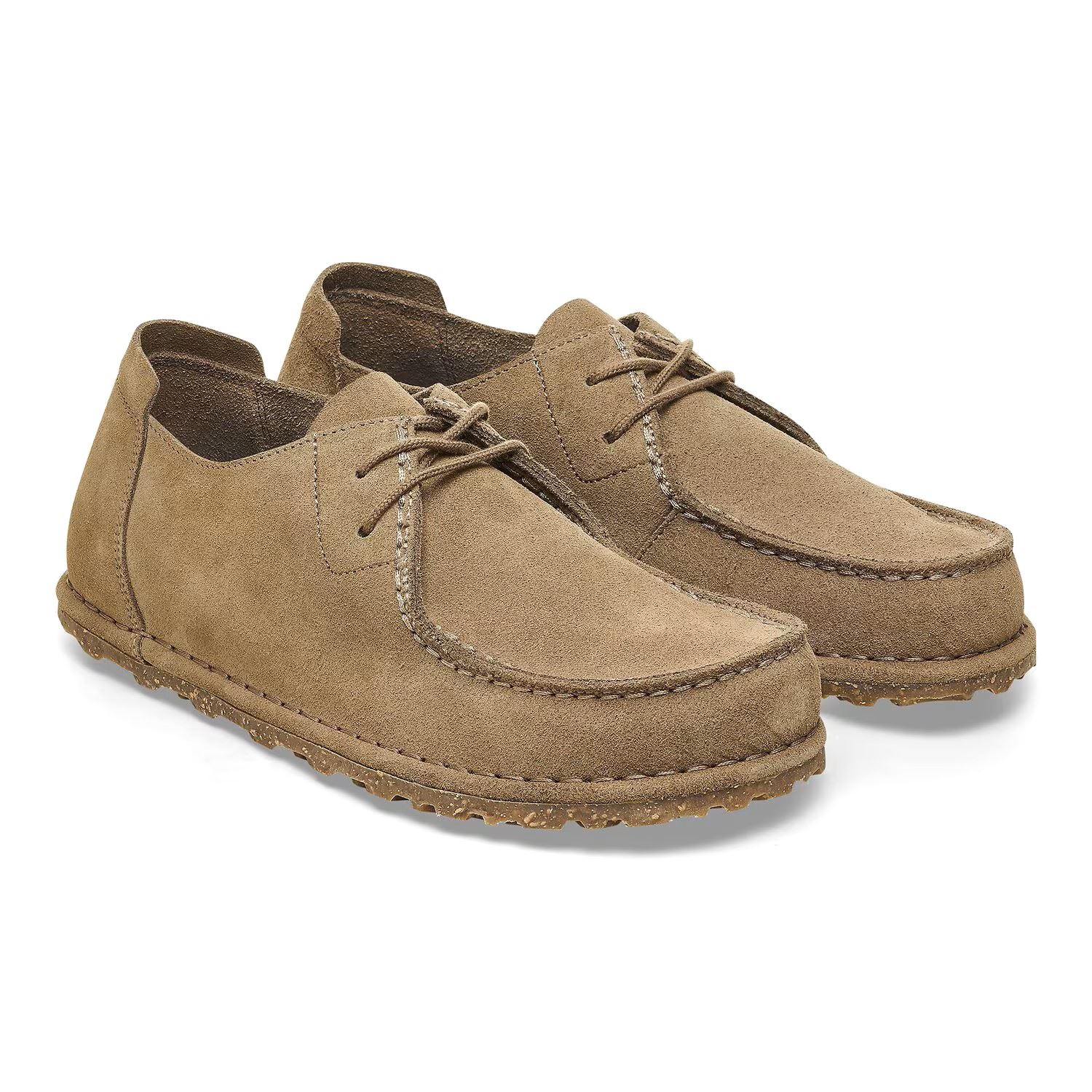Birkenstock Utti Suede Herren Schnürschuhe Taupe