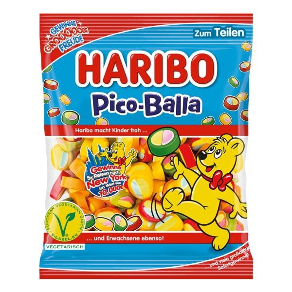 Haribo Fruchtgummi »Pico-Balla vegetarisch« 160 g gelb Image