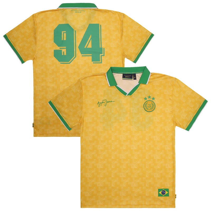 Ayrton Senna 94 Relaxed Fit Fußballtrikot - Gelb