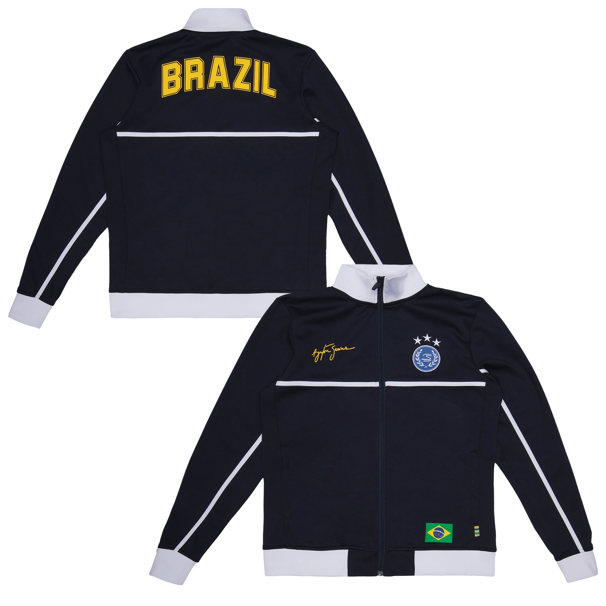 Veste de survêtement Ayrton Senna Brazil - unisexe Taille: 2XL