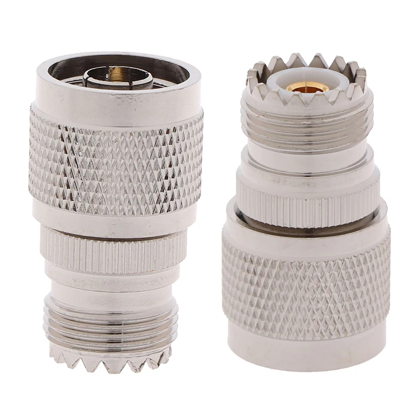 1pc N Stecker Zentrum Auf UHF Weibliche SO-239 SO239 Jack RF Adapter Stecker Image