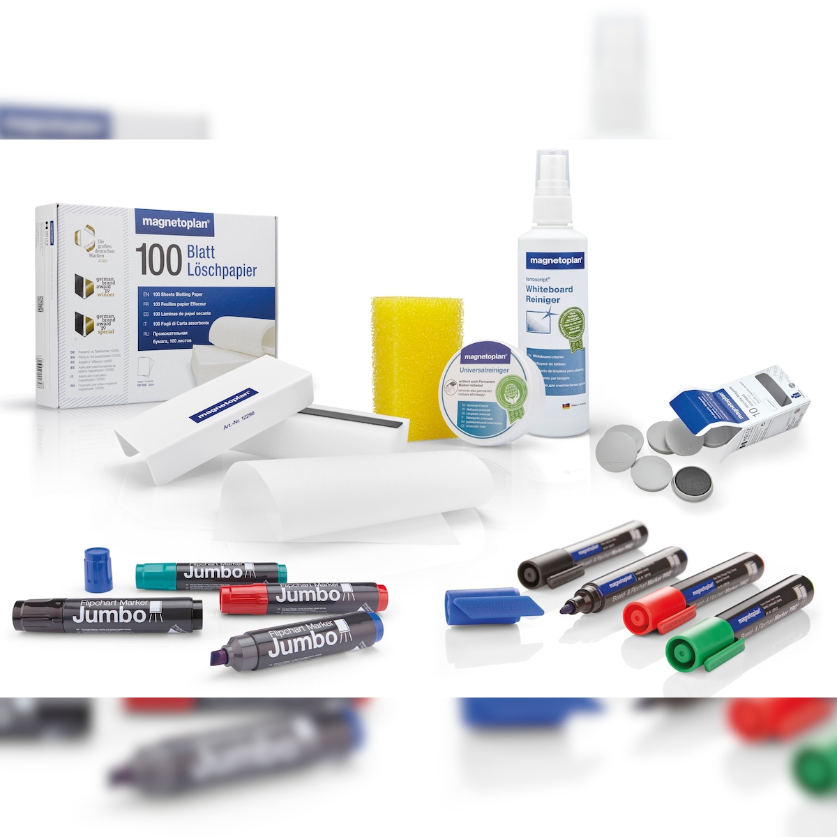 Magnetoplan Flipchart Zubehörset Starterset 12299F - Komplettes Zubehör-Set für den Einsatz von Flipcharts Image