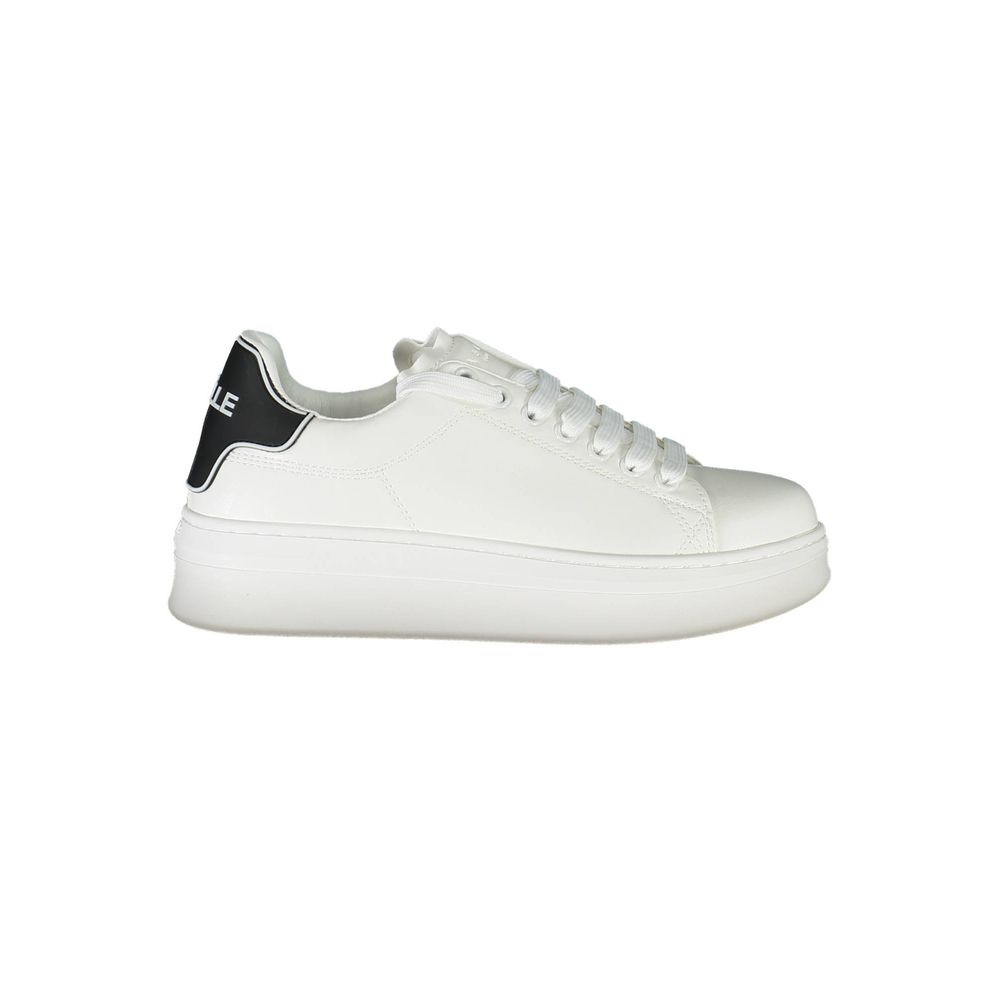 Gaelle Paris Bianco Polyurethan Damen Sneaker