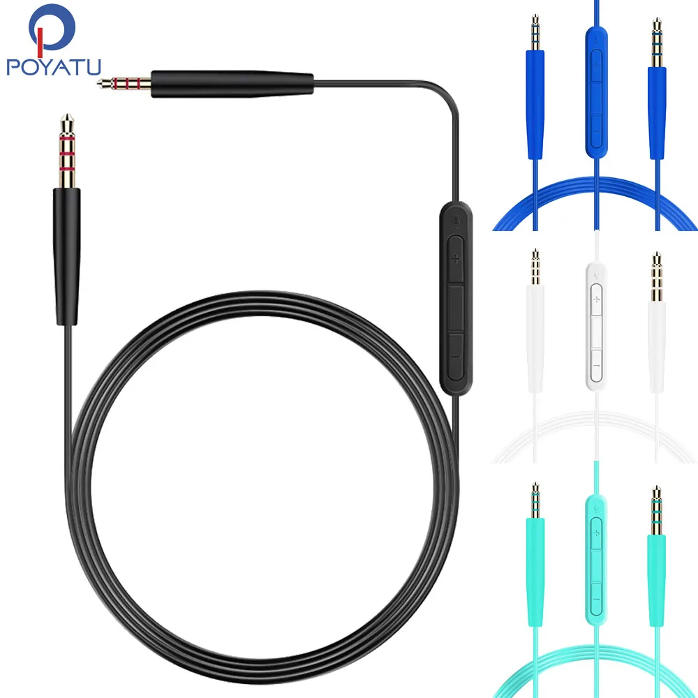 POYATU PXC550 MB660 cavo per cuffie per SENNHEISER PXC 550 550-II MB 660 UC MS sostituzione auricolare cavo microfono cavi remoti