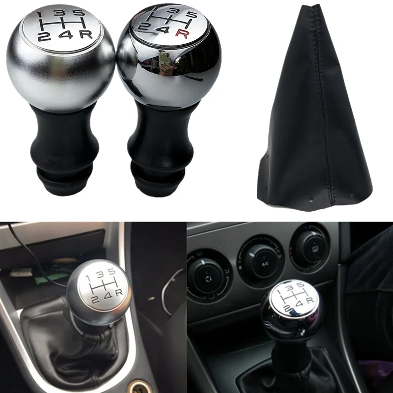 5 velocità MT Auto Pomello Del Cambio Leva Del Cambio Maniglia Bastone Per Peugeot C2 C3 C4 106 107 206 207 301 306 307 308 406 407 2008 3008