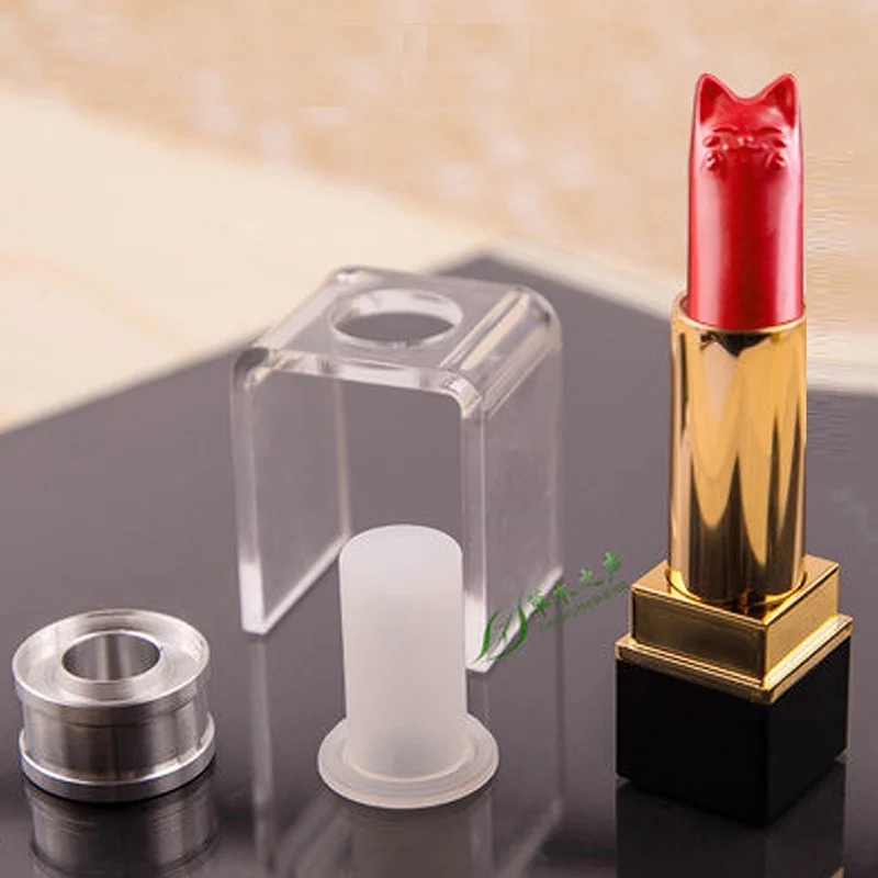 1 Set Kit di strumenti per stampi per rossetti di bellezza fai-da-te Stampo per rossetto per tubo da 12,1 mm Strumento per artigianato fai-da-te Stampo in silicone Rossetto fatto a mano fai-da-te