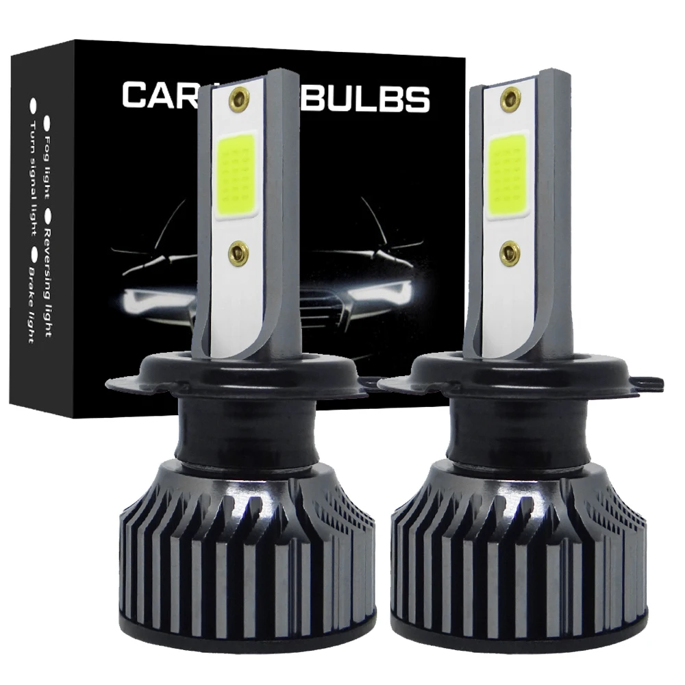 2 pezzi P1 Mini Led faro per Auto H7 LED H4 lampadina H8 H1 H3 H11 HB3 9005 HB4 9006 880 881 lampade Auto fendinebbia blu ghiaccio bianco giallo