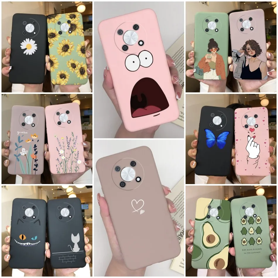 For Huawei nova Y90 Case 6.7'' Soft Silicone Fundas Cute Cartoon Candy Cover Case For Huawei Nova Y90 Y 90 NovaY90 Fundas Bumper
