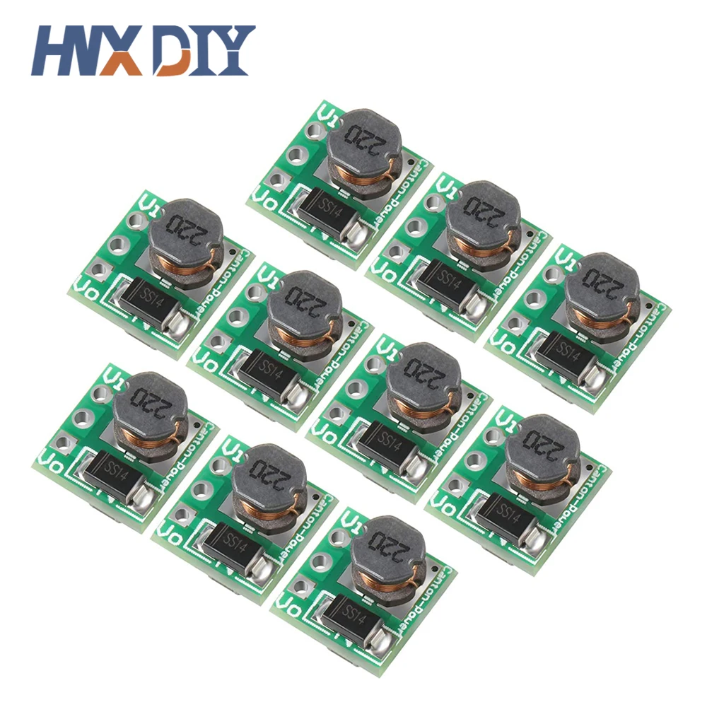 5/10 pz 0.9-5 V A 5 V DC-DC Step-Up Modulo di Alimentazione Scheda Convertitore Boost di Tensione 1.5 V 1.8 V 2.5 V 3 V 3.3 V 3.7 V 4.2 V A 5 V