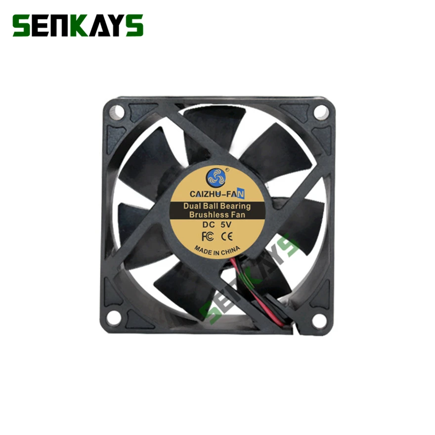 Doppio cuscinetto a sfere 7025 70MM 70*70*25MM DC 5V 12V 24V Ventola di raffreddamento Comptuter CPU Ventola di raffreddamento Ventola di raffreddamento Ventola di raffreddamento 2pin