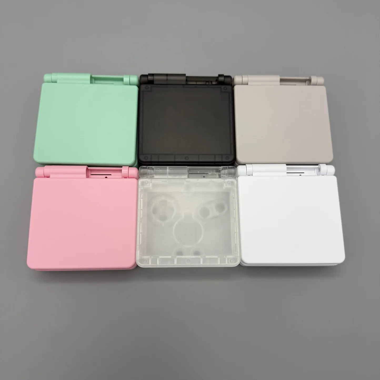 Markenloses Logo Hochwertiges Gameboy Advance SP GBASP Gehäuse-Kit 3,0-Zoll IPS 2,9-Zoll Originalgröße LCD Kompatibel Image