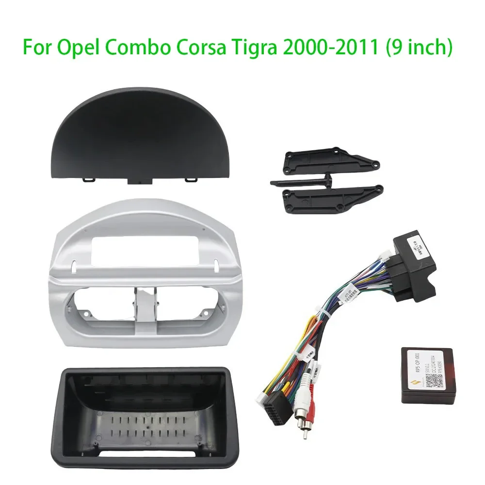 9 Zoll Adapter Canbus Box Decoder Android Dash Fitting Panel Kit Autoradio DVD-Player Faszien rahmen für Opel Combo Corsa Tigra