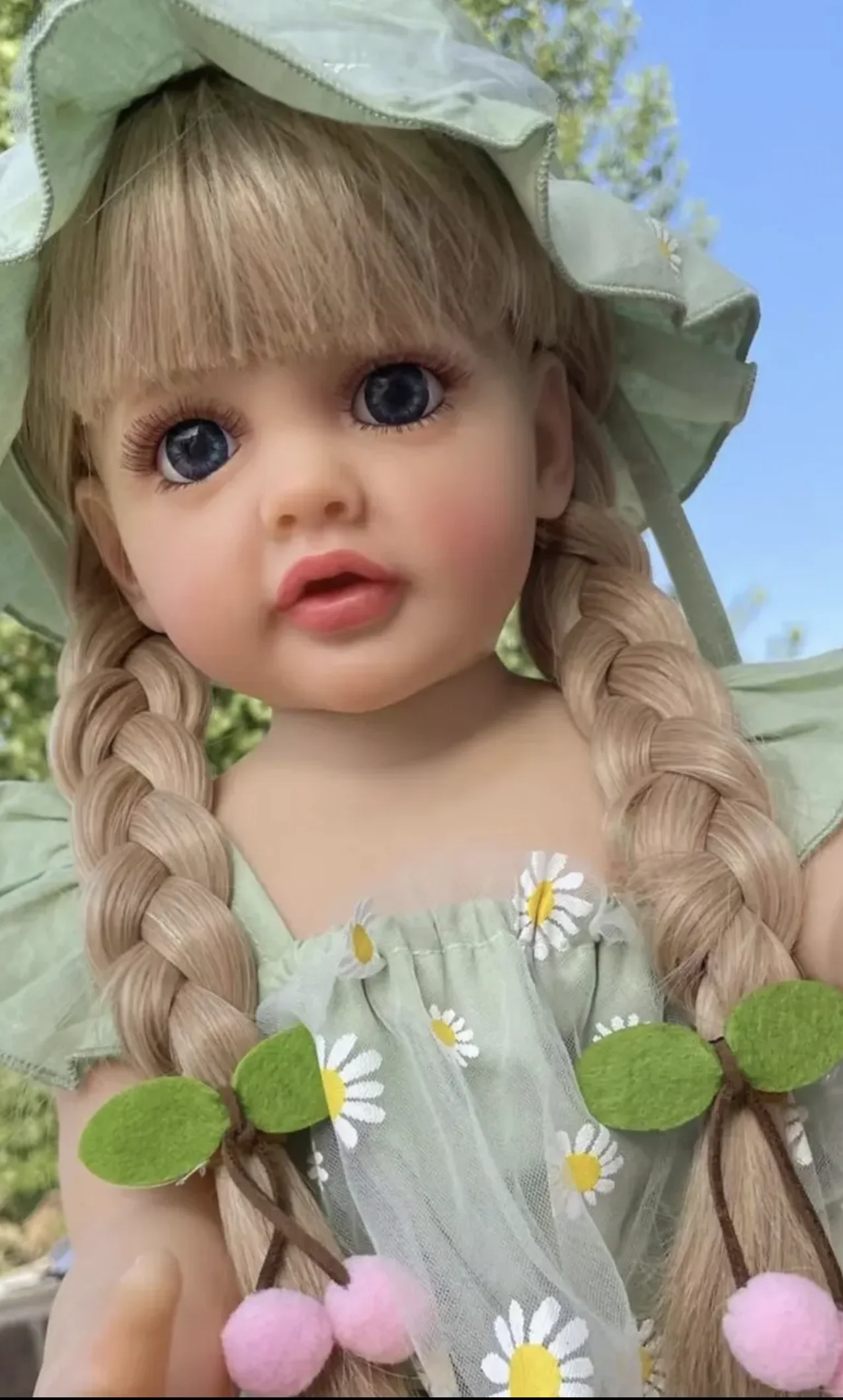 NPK 55CM Ganzkörper-Babypuppe aus weichem Silikon-Vinyl, wiedergeborenes Kleinkind, Mädchen, Betty Pretty Princess, lebensechte Babypuppe, Weihnachtsgeschenk für Mädchen