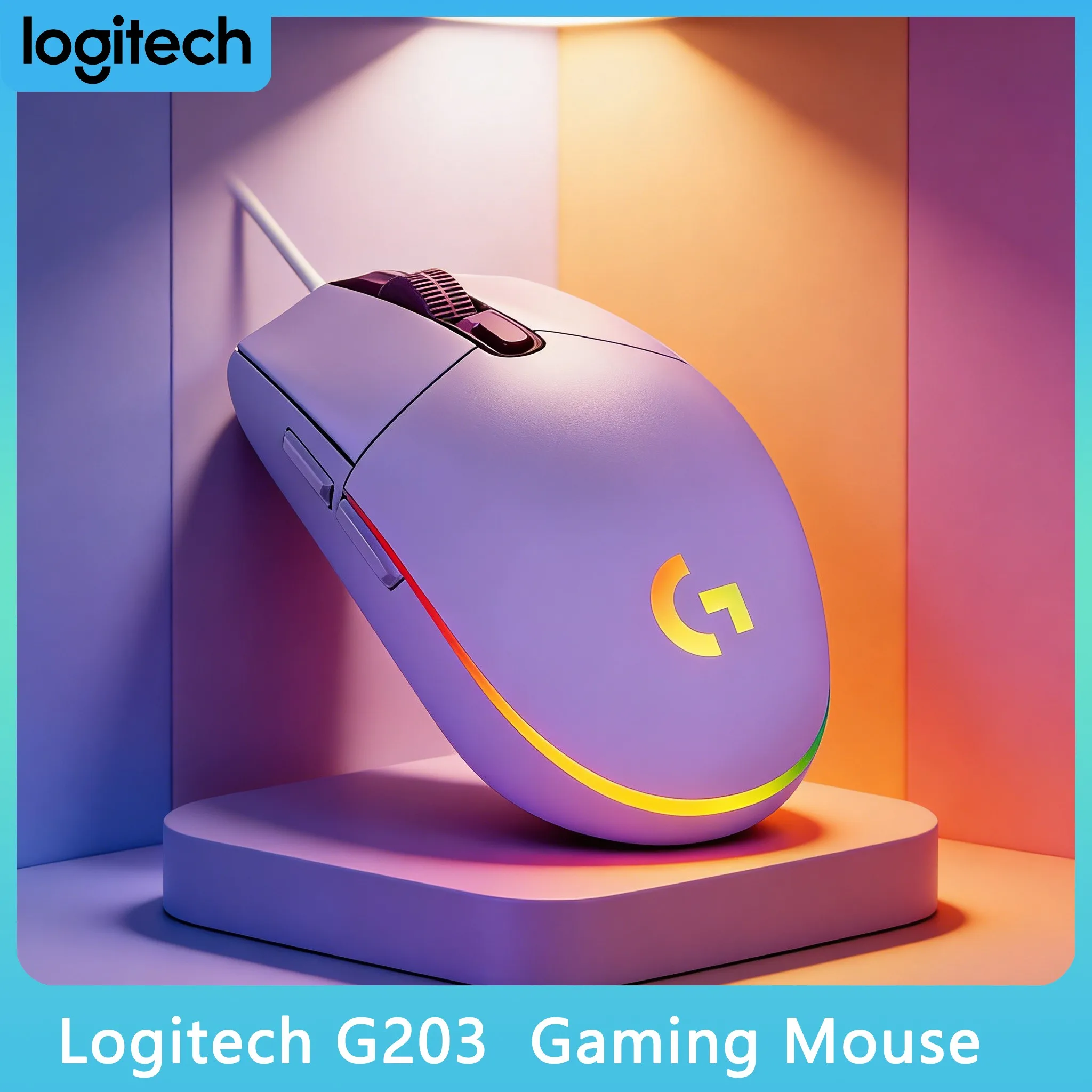 Beste Logitech G304/G305/G102/G203 Kabellose Gaming-Maus LIGHTSPEED 12000 DPI 6 Programmierbare Tasten Image