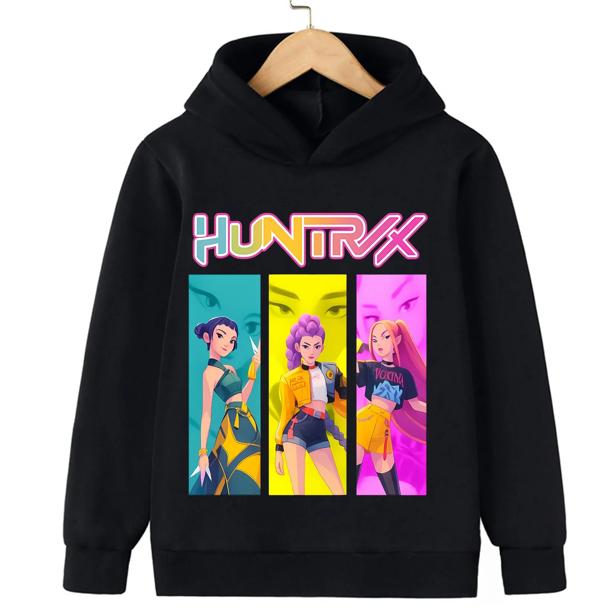 Hasbro „Demon Hunter“-Serie trendiger Kapuzenshirts mit koreanischer Popmusik – trendige und bequeme Oberteile für Kinder Image