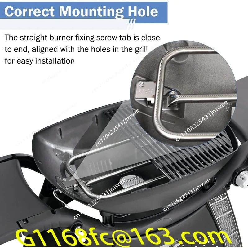 Beliebtes 65032-Zubehör # 304-Set passend für Q300 Q320 Q3000 Q3200 Grill 60 * 32 * 2 cm Image