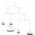 Flensted Mobiles Viking s 5 Hanging Mobile - 26 Inches - Teak