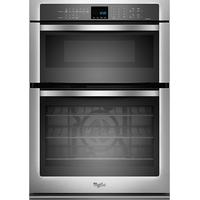 Whirlpool 30" Single Electric Convection Wall Oven with Built-In Microwave - Stainless-Steel - WOC95