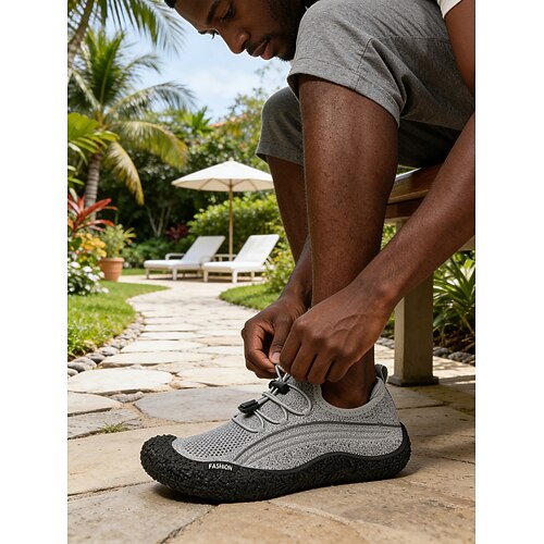 Schnürschuhe für Herren aus Canvas, flexibel und atmungsaktiv, stylisches Outdoor-Schuhwerk für Reisen, Freizeit und Alltag Image