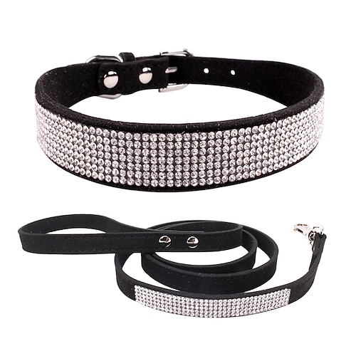 Haustierhalsband Strass Hundehalsband Schriftzug Namensschild Hundehalsband Anti-verlorener abnehmbarer Blumen-Katzenschal Image