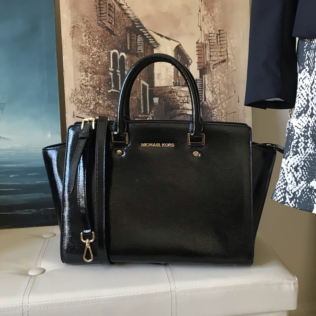 Michael Kors Bags | Authentic Black Mk Selma Satchel | Color: Black | Size: Os