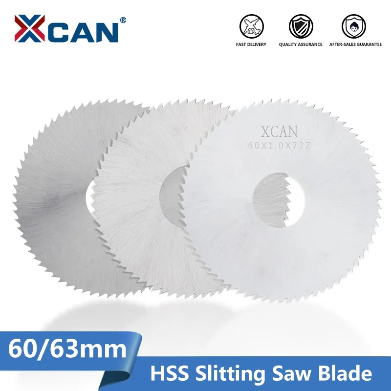XCAN Lama per sega circolare per taglio e scanalatura Lama per sega circolare in acciaio ad alta velocità da 60 63 mm per utensile da taglio per sega da taglio