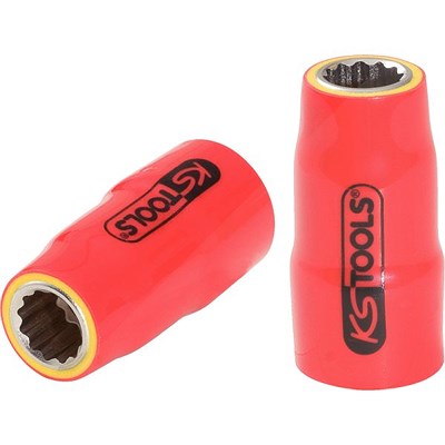 Ks Tools 3/8 Stecknuss mit Schutzisolierung, 3/8 [Hersteller-Nr. 117.1022] Image
