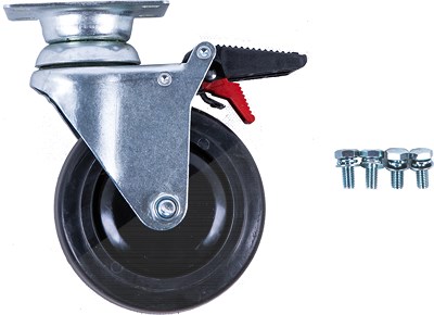 Ks Tools Lenkrolle mit Bremse zu PERFORMANCEplus Werkstattwagen +Schrauben [Hersteller-Nr. 873.5008-R011P]