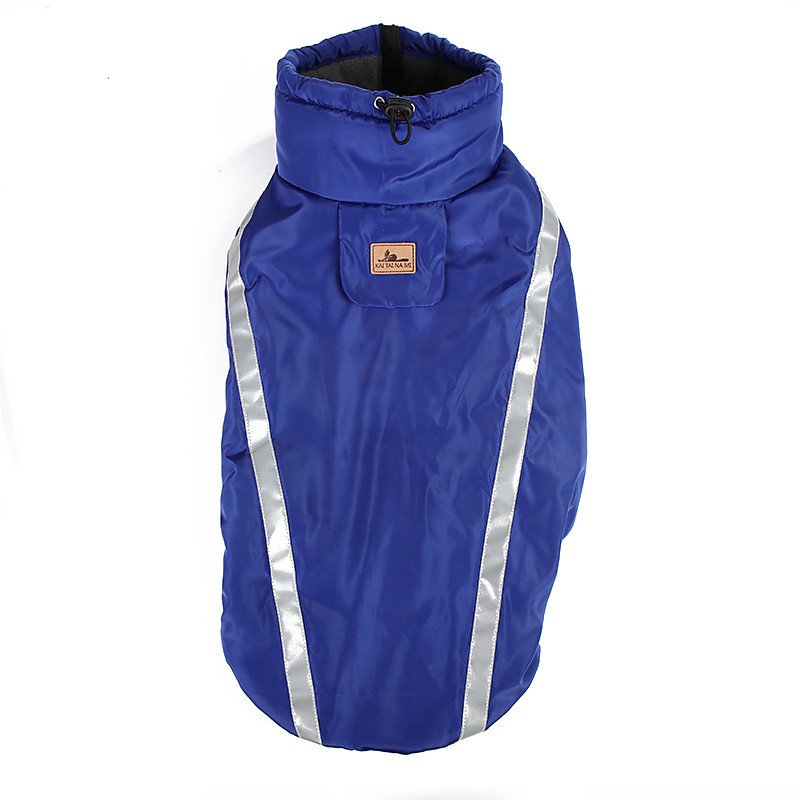 Autumn and Winter Pet Dog Clothing Thickened Dog jacket Cotton Coat Outdoor Big Dog Charge Coat Pet Supplies