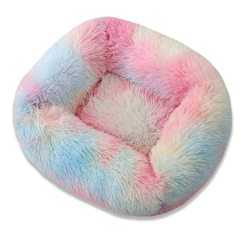 Long Plush Square Pet Kennel Large Medium And Small Dogs Autumn And Winter Sleep Kennel Dog Kennel Cat Kennel Pet Supplies