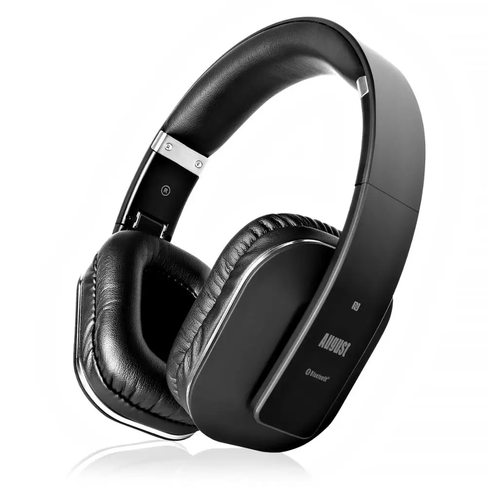 August EP650 Circum Auriculaire, Micro Léger Pliable Confortable NFC Casque Audio Homme Femme Compatible iPhone Android TV Ordinateur Sport Casque Bluetooth Sans Fil 4.2 aptX Low Latency