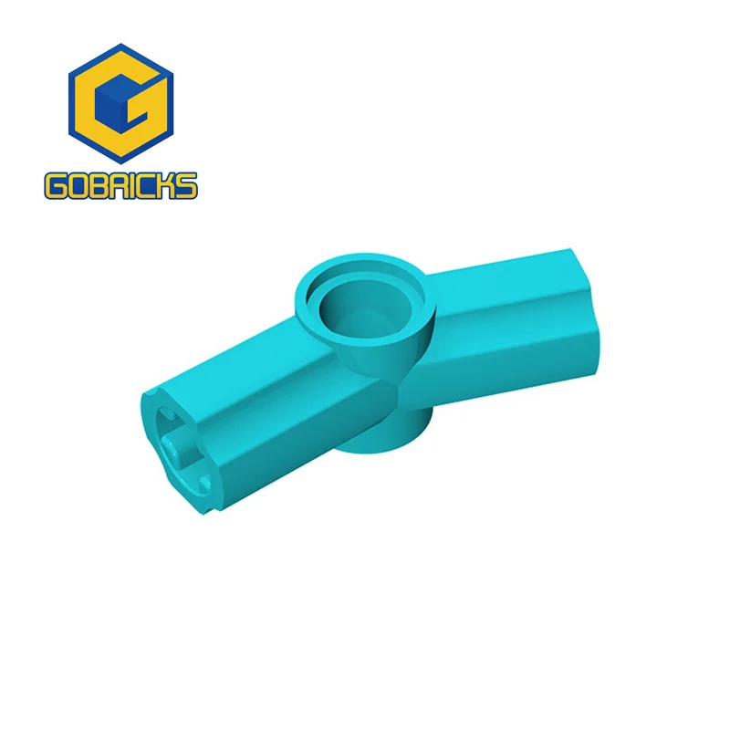 Gobricks – briques MOC à assembler, 10 pièces, particules compatibles avec le connecteur d'essieu et de broche 32016, pièces de blocs de construction coudées, jouet pour enfant