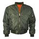 MA1 BOMBER JACKET WITH HEAVY BRASS ZIP (5XL, SAGE GREEN)