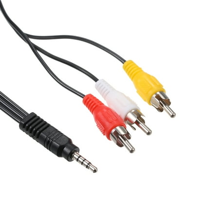 Pristin Adapter Cable Video Cable 3.5mm Wire 1.2m Dv Buzhi Male Av Wire Rca Audio Video Dv Mp4 Convertor Rca Male Av 3.5mm To 3 Cable 3.5mm To 3 Rca Male 1.2m Dv Mp4 Audio Video Cable Lasamot