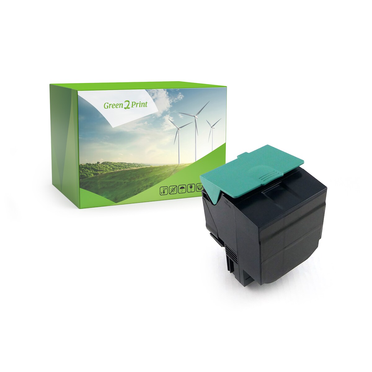 Green2Print Toner schwarz ersetzt Lexmark C544X1KG, C544X2KG passend für Lexmark X544N, X544DW, X544DN, X544DTN, C544N, C544DW, C544DN, C544DTN Image