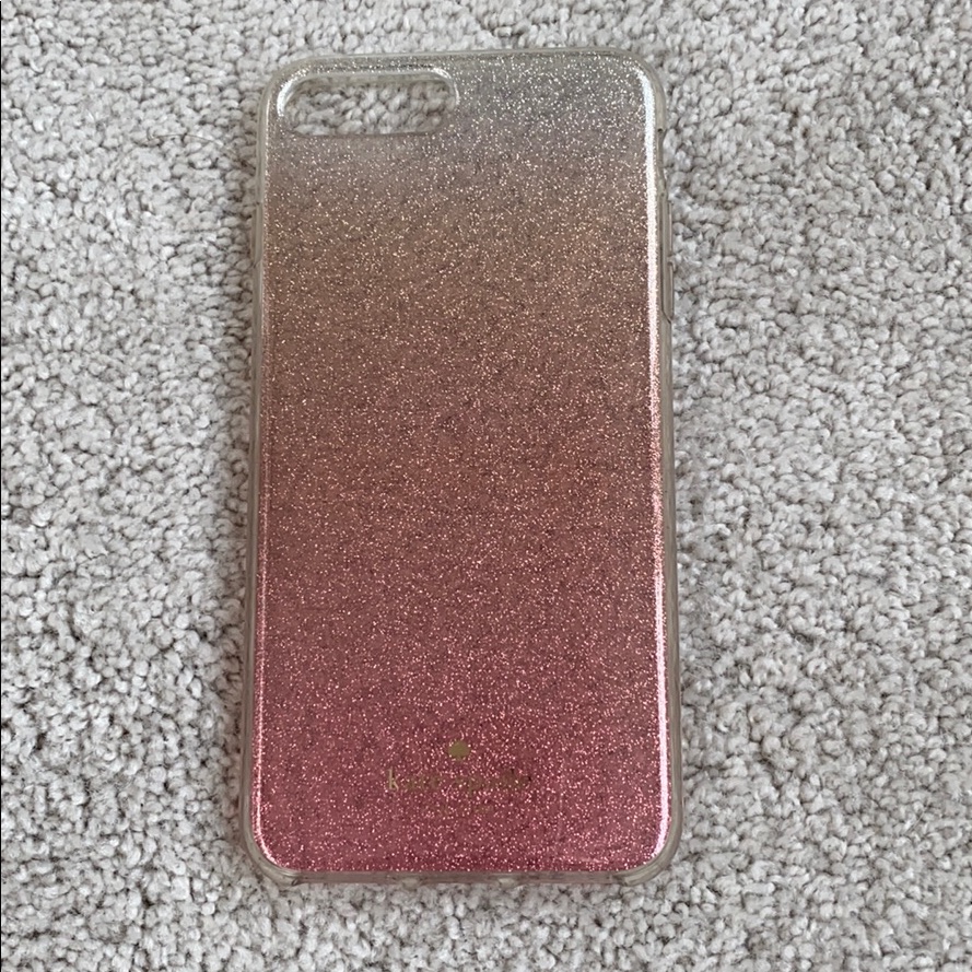 Kate Spade Accessories | Iphone 6/7/8+ Kate Spade Pink Glitter Hombre Case | Color: Gold/Pink | Size: Iphone 6/7/8+