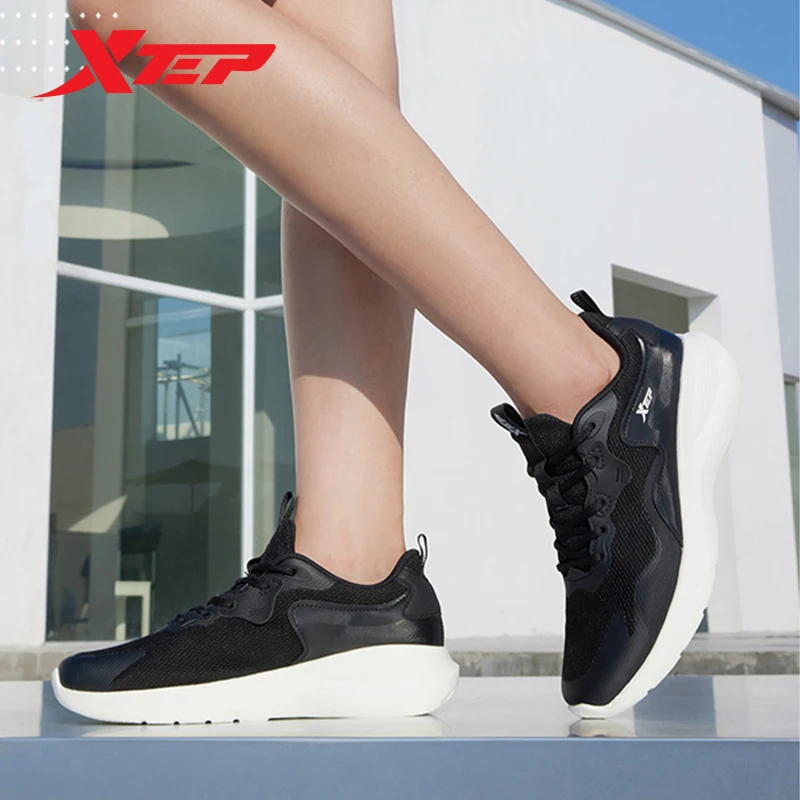 Xtep scarpe da corsa donna autunno assorbimento degli urti scarpe sportive da donna leggere Casual morbide Sneakers femminili 878118110031