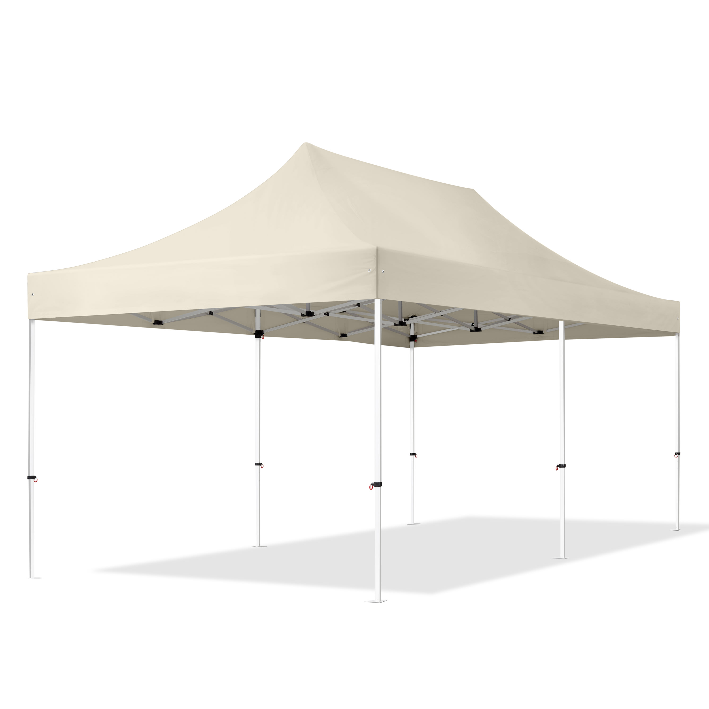 3x6m Stahl Faltpavillon, ohne Seitenteile, creme - (581853) Image