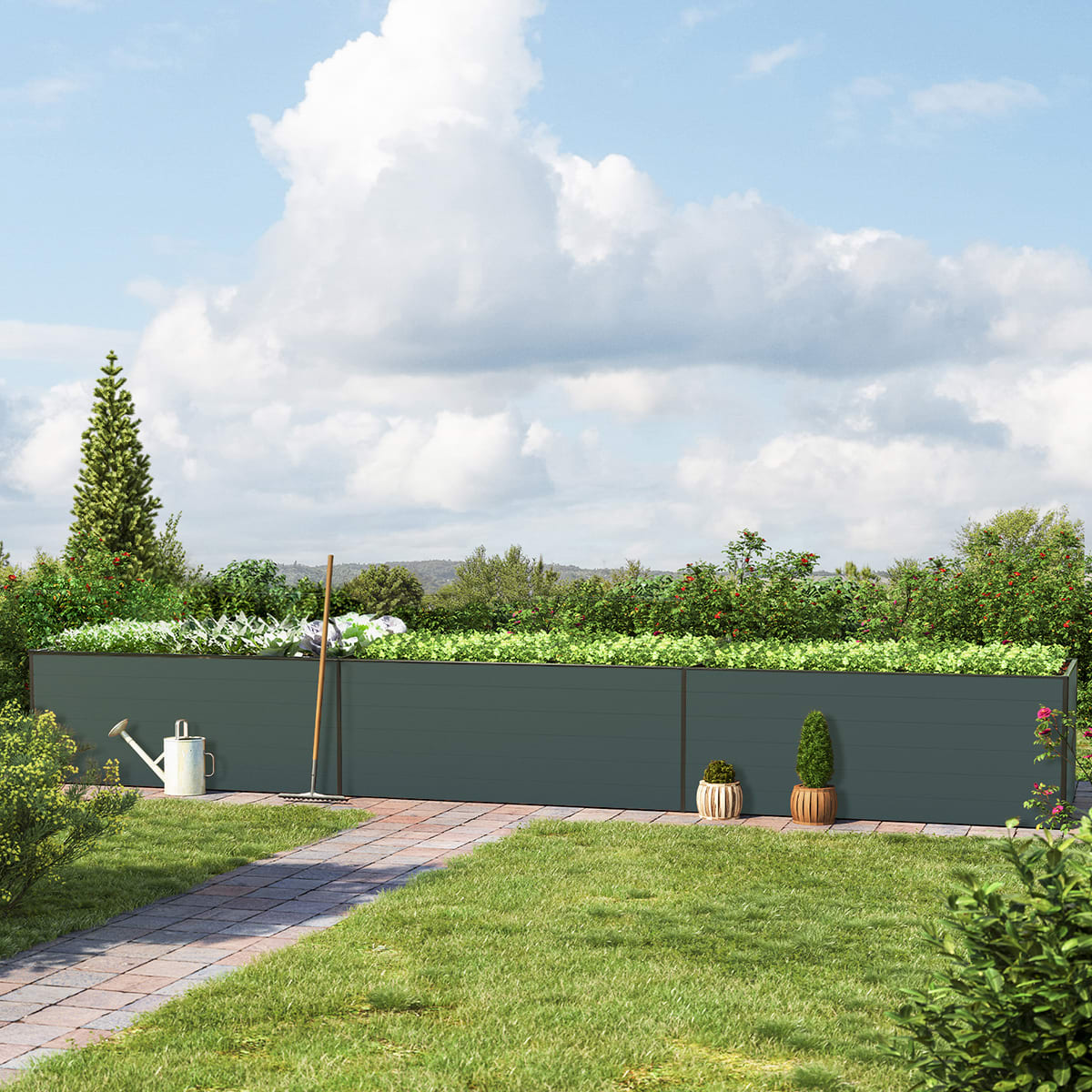 579 x 119 x 77 cm Hochbeet, Anthrazit - (GFPV00473) Image