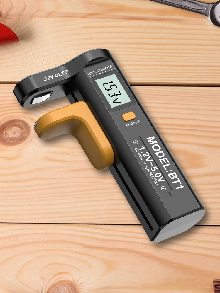 Digitaler Batterietester, Batterieprüfer, Voltmessgerät, Batteriekapazitätsprüfer für AA AAA C D 9V 1,5V Knopfzellenbatterien Image