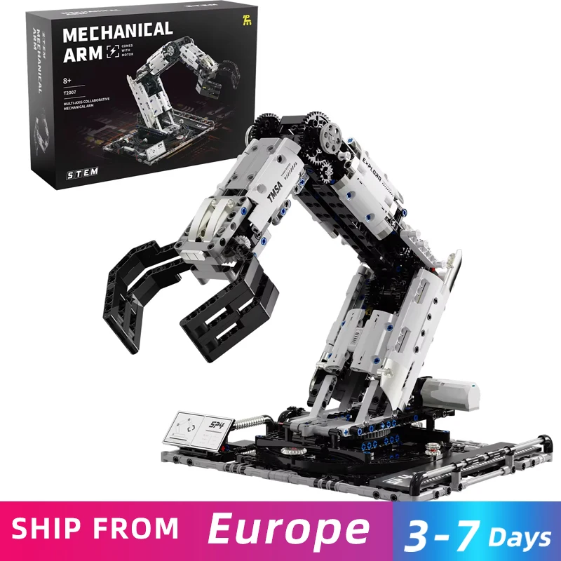 1029PCS RC Robotic Arm Bausteine Set Fernbedienung Mechanische Arm Modell Bricks Pädagogisches DIY Spielzeug Für Kinder Urlaub Geschenke Image