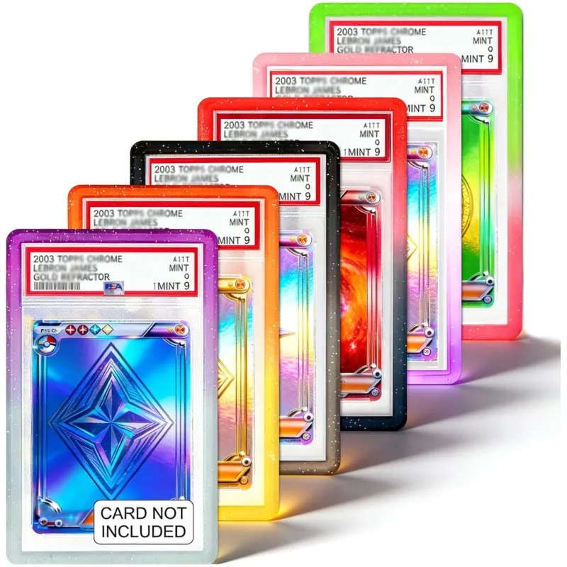 Stoßfester PSA Graded Card Case Schutzrahmen für Sportkarten, Pokémon TCG Sammelkarten, Silikon-Schutzrahmen für Slabs Image