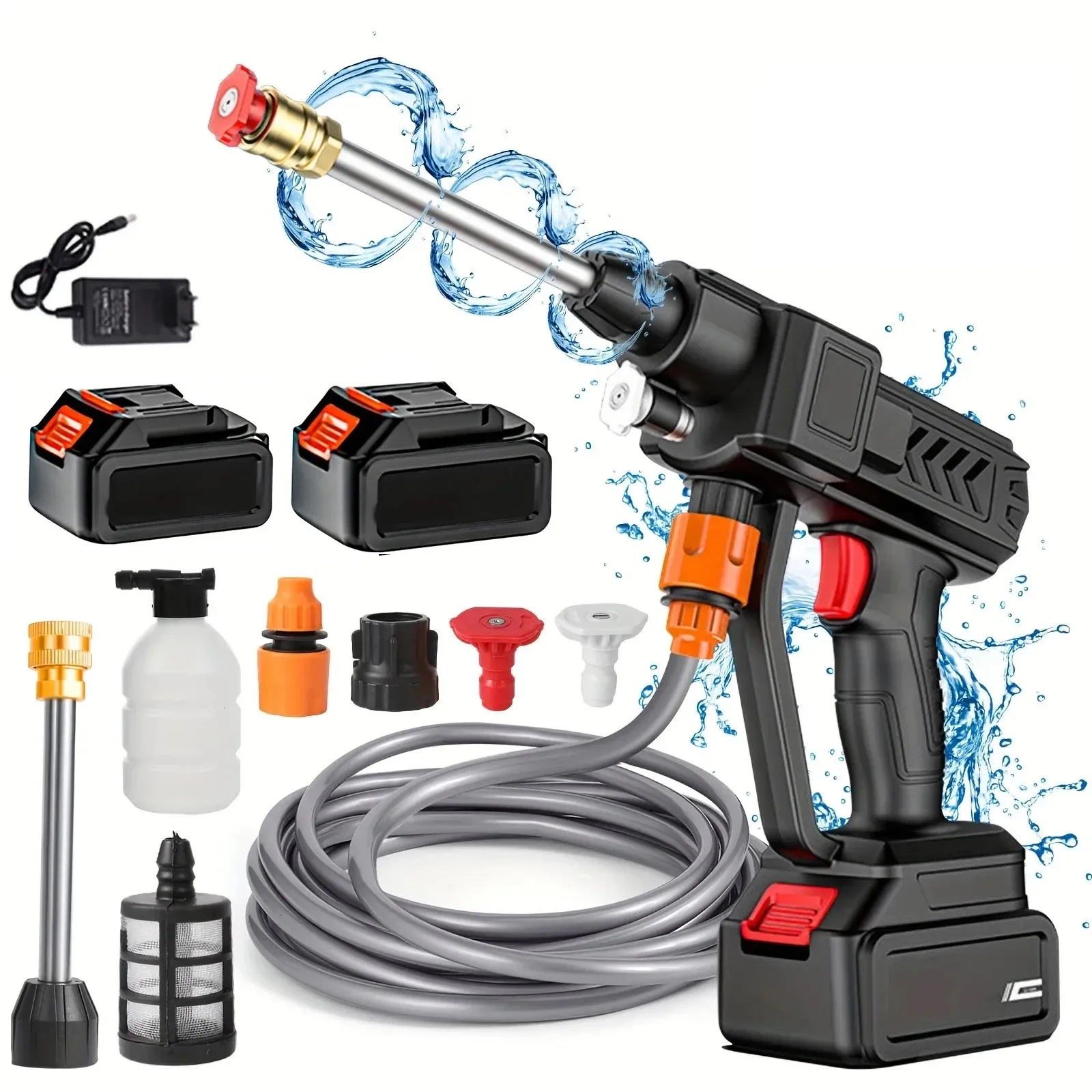 30BAR 700W kabellose Hochdruck-Autowaschwasser-Käuferpistole Garten elektrische Waschmaschine für Makita-Akku